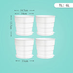 pots fleurs plastique blanc rayures modernes contrôleur racines 14cm 17cm 21cm pack pièces