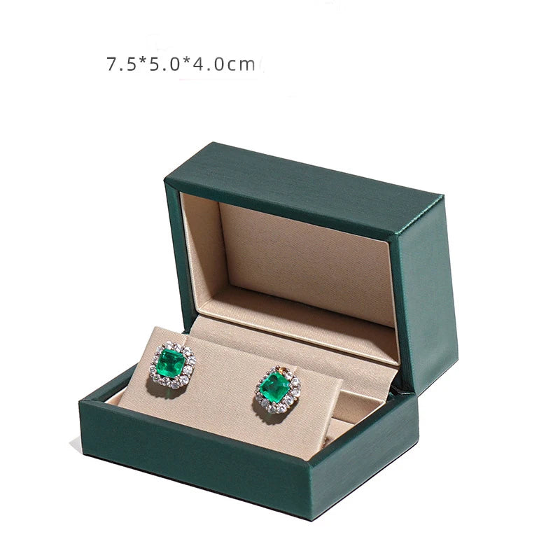boîte bijoux or velours vert classique boîtes présentation bracelets colliers boucles d'oreilles vintage présentoir