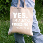 sac main toile beige motif imprimé poignées réutilisable tridimensionnel multifonction