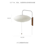 lampe murale led blanc bois moderne rayures horizontales plaque fixation cordon interrupteur