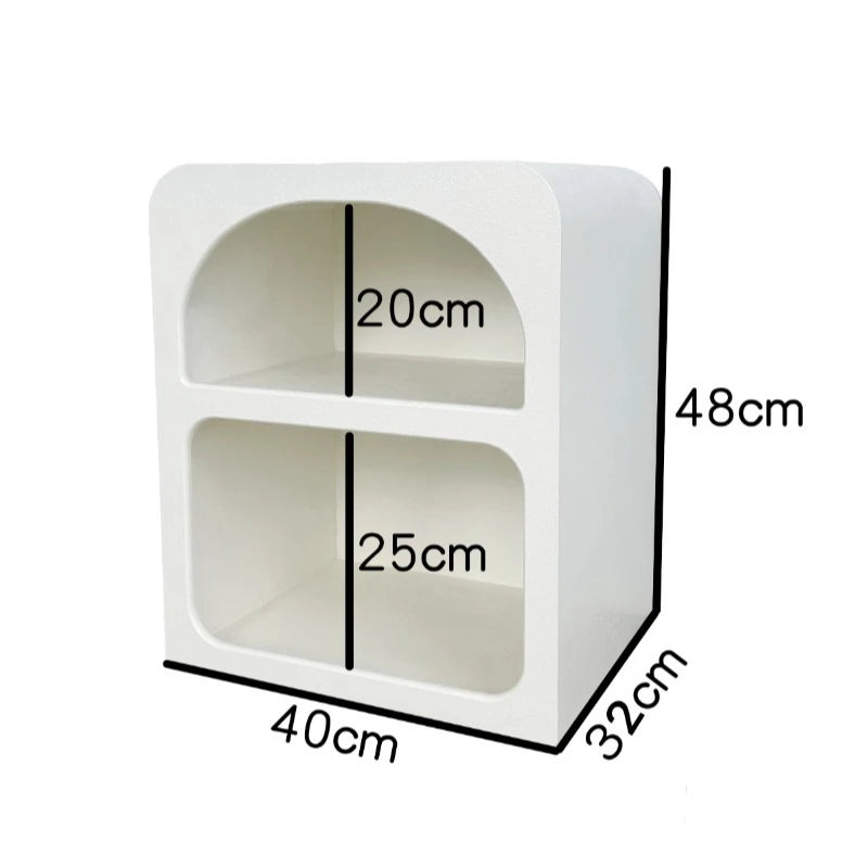 rangement moderne minimaliste table nuit meubles chambre coucher blanc jaune noir