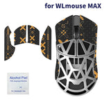 souris jeu antidérapante pads adhésifs géométriques noir blanc gris bleu rouge moderne ergonomique gaming