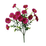 bouquet fleurs artificielles violettes blanches jaunes rouges petunia modernes decoration maison mariage anniversaire 35cm