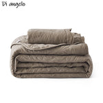 Dessus de lit coton polyester monochrome blanc