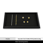 plateau présentation bijoux cuir velours strass classique bracelet boucles oreilles bagues colliers portable festival