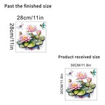 sticker adhésif moderne multicolore tournesol fleurs herbes sauvages décoration wc toilettes couvercle réfrigérateur illustration