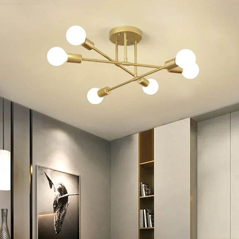 Lampe suspension rose ajoutant une touche de couleur douce à une chambre