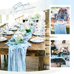 nappe longue rose bleu clair semi transparente tissée gaufrée élégante romantique corde tressée fixation