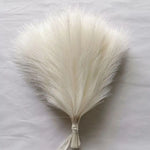plumes séchées naturelles rustiques modernes couleur beige rose blanc bleu décoration extérieure fête mariage