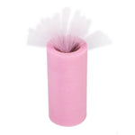 ruban tulle rose clair 15cm large décoration mariage opacité fine texture parties festive