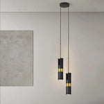 plafonnier led suspendu moderne minimaliste or noir blanc gu10 chambre coucher acier inoxydable brossé