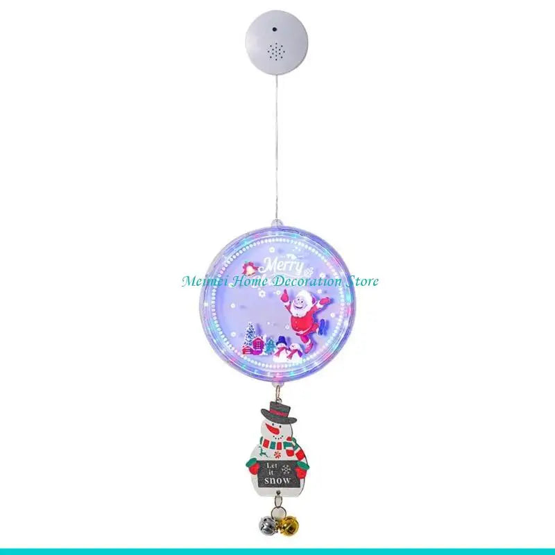 décoration noël motif bonhomme neige clochette pince mèche let it snow merry christmas festive