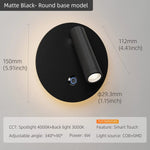 lampe murale moderne led dimmable blanc mat interrupteur tactile fixée mur chambre entree