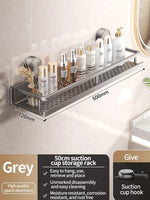 étagère salle bain murale ventouse aluminium argenté perforée moderne suction sans perçage.instructions montages