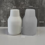 vases silicone blancs rayures verticales modernes décoration bricolage artisanal maison