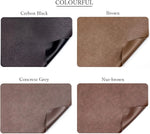 tapis table simili cuir noir marron gris moderne respectueux environnement essuyable lavable 45x30cm