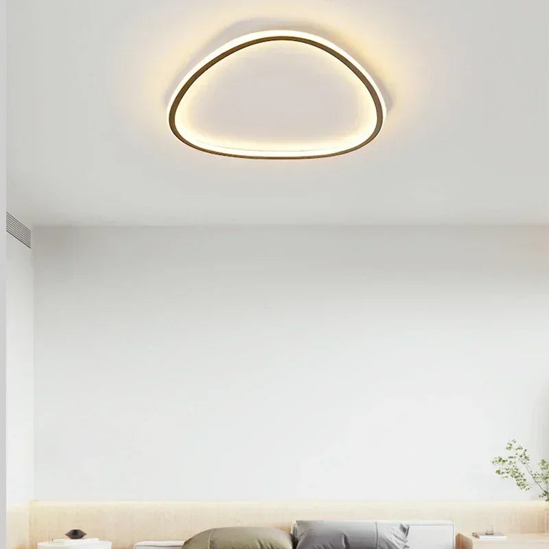 Lampe LED moderne ovale blanc noir 2000 82000 lumens 90 260V