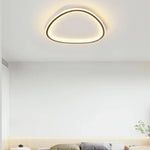 Lampe LED moderne ovale blanc noir 2000 82000 lumens 90 260V