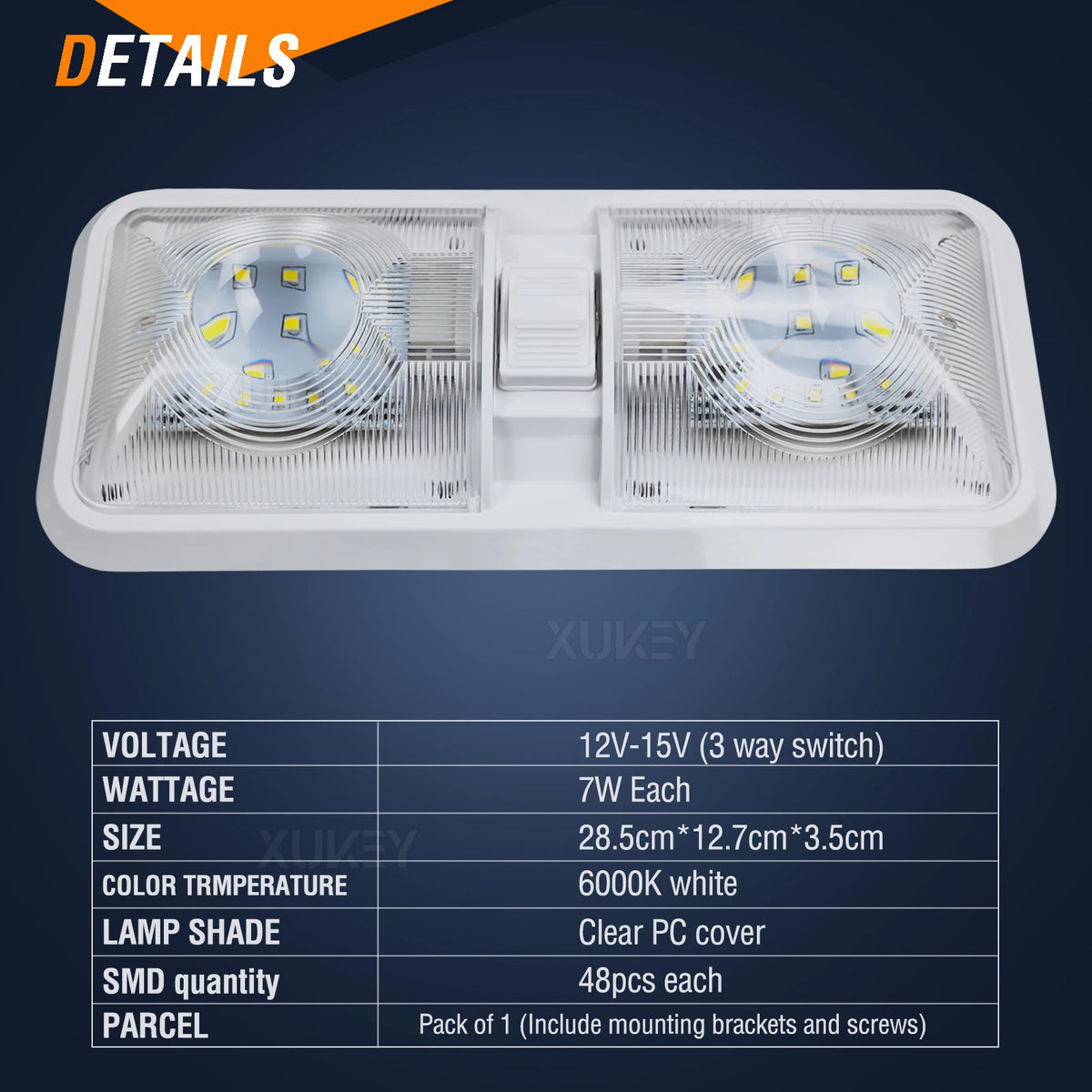 lampe led blanc froide 48 72 84 108 leds 10 watts moderneintérieur double face
