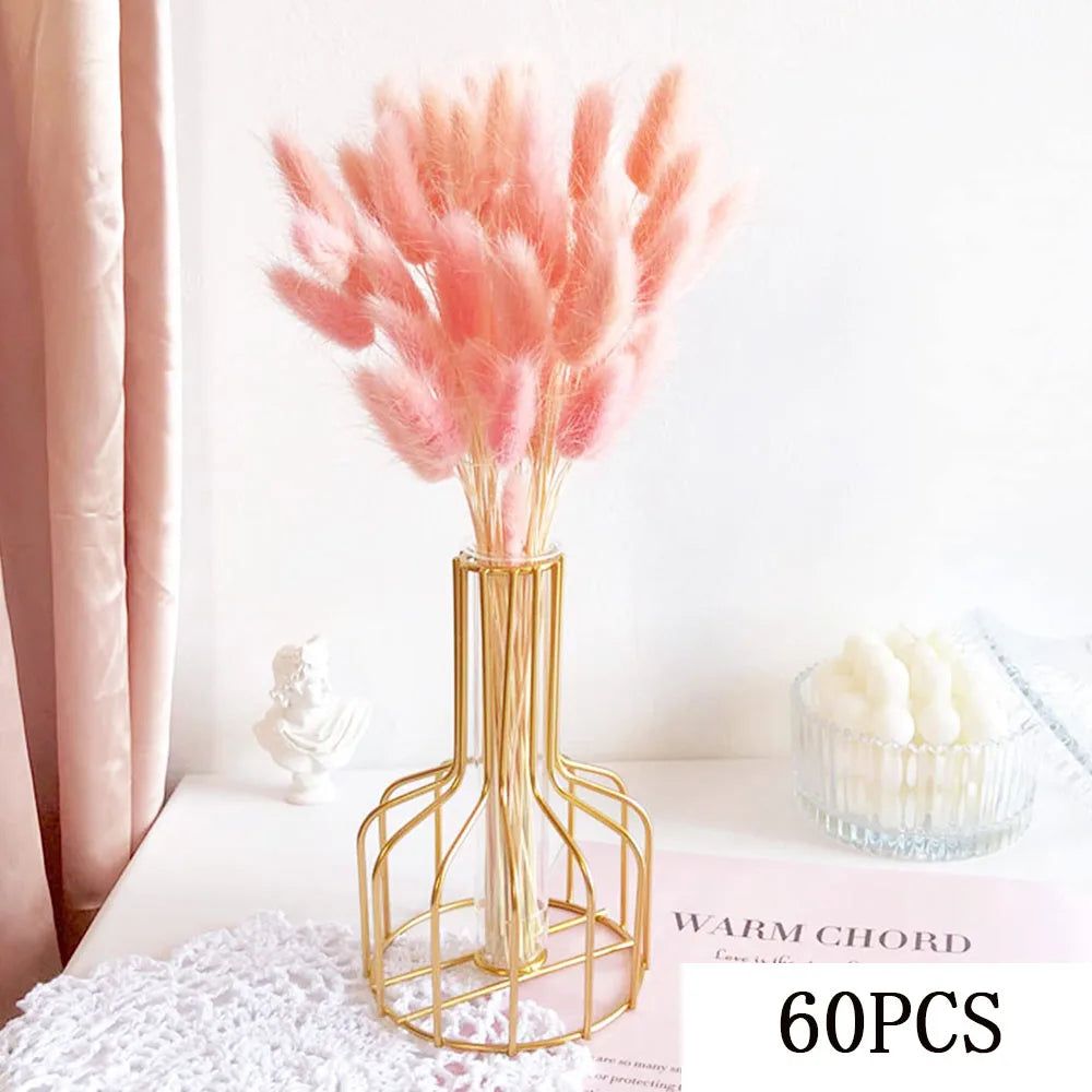 bouquets fleurs séchées pampas rose blanc decoration maison anniversaire mariage rustic naturel