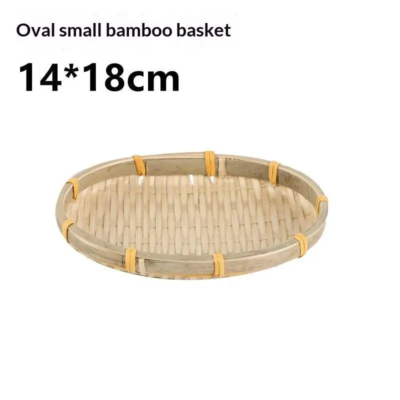 assiette bambou tissé main naturelle traditionnelle rangement décoration maison