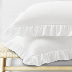 coussin blanc ruché classique enveloppe 100 polyester 50x66 50x75 opacité