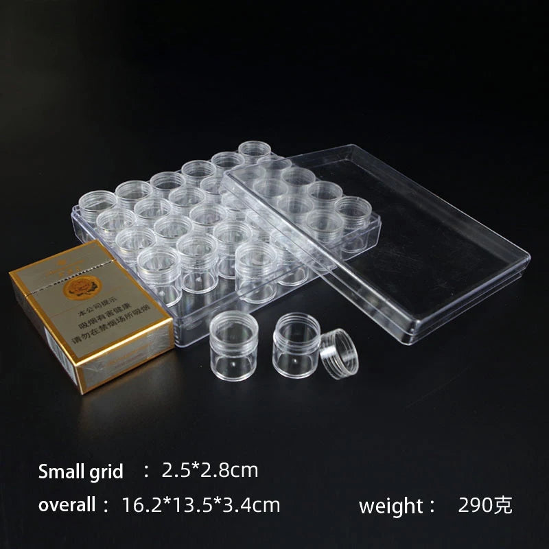 boîtes rangement bijoux transparentes modernes réutilisables pliables compartimentées petites artisanat objets