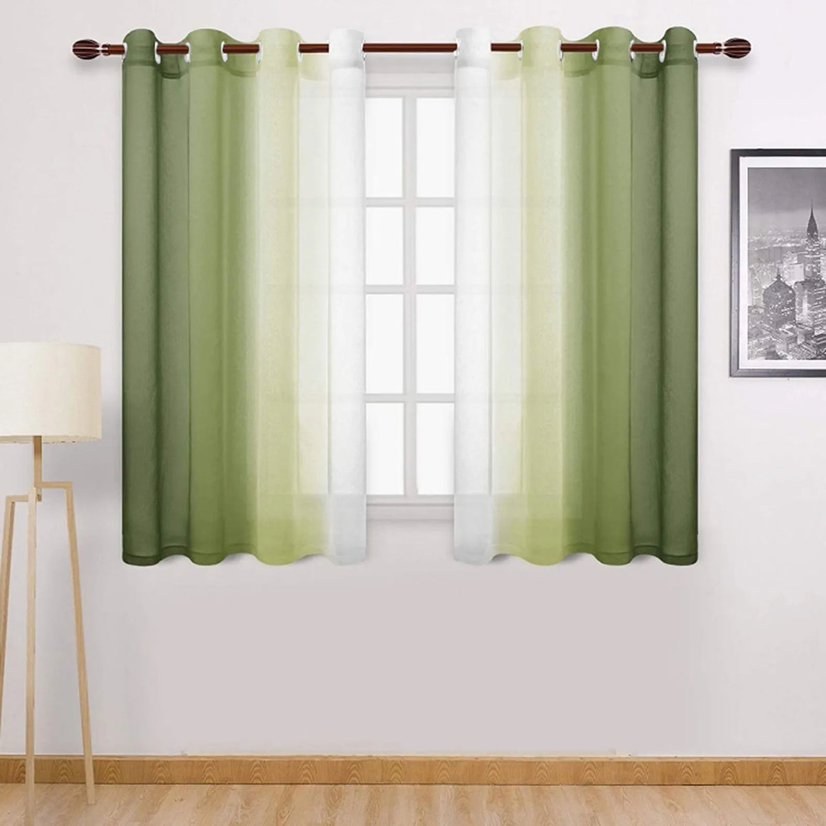 rideaux semi transparents dégradés moderne gris bleu vert violet noir fenêtre maison