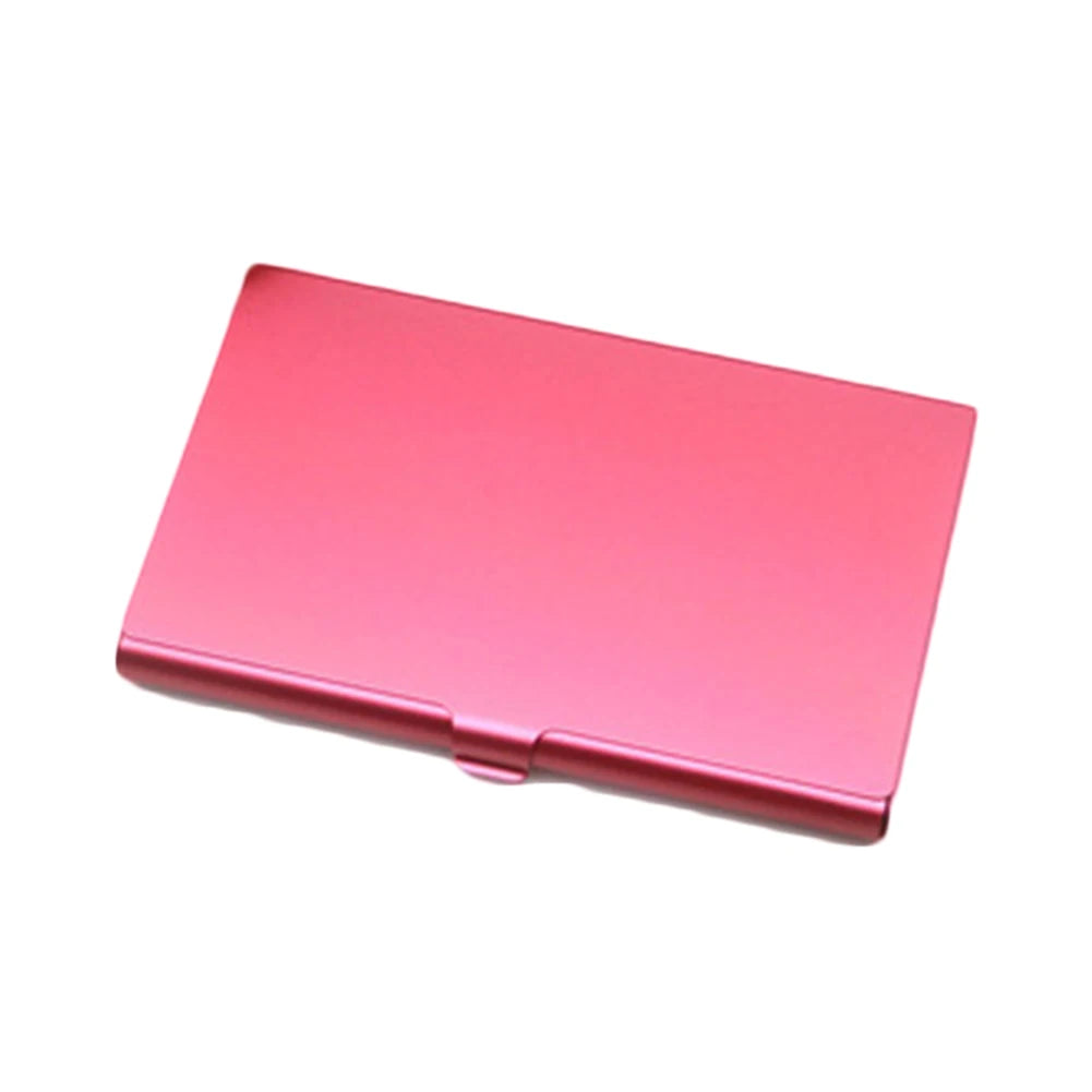 porte cartes réutilisable métal coloré rose doré moderne clip
