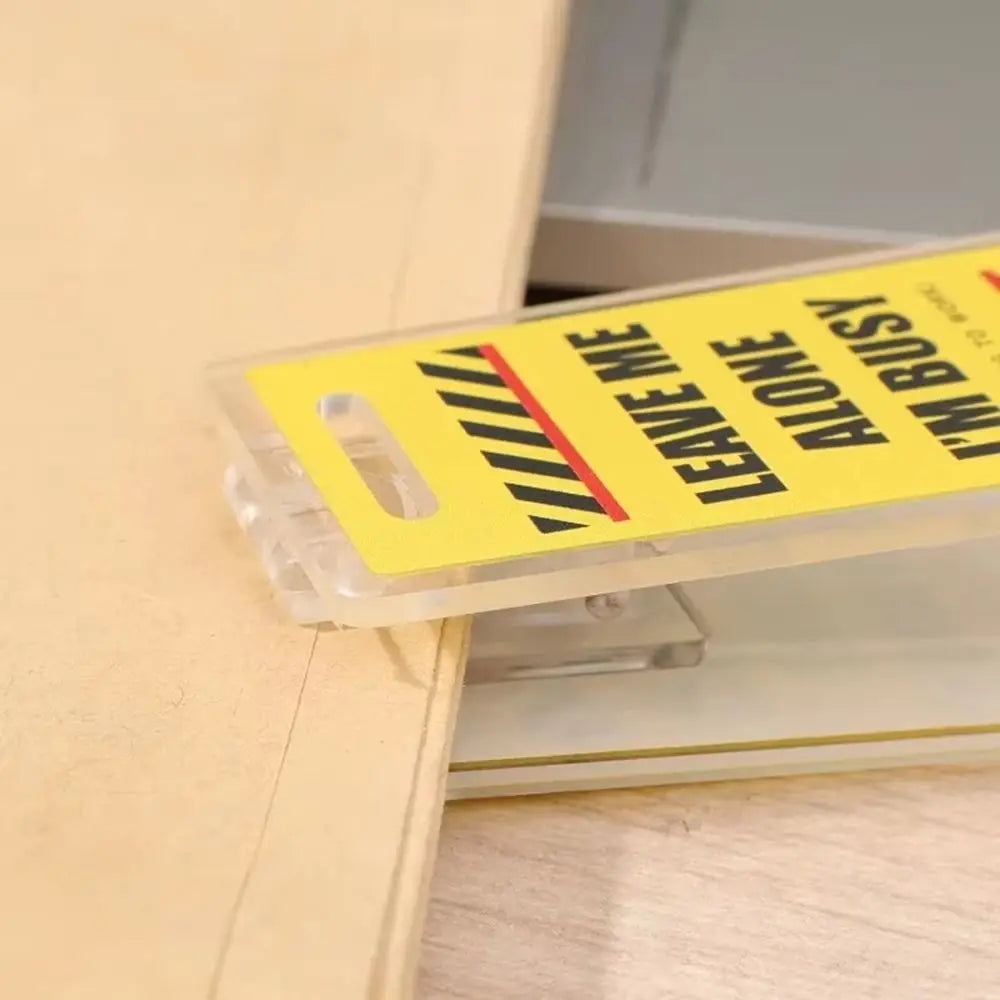 décoration panneau signalisation jaune noir rouge rayures clips transparent simple