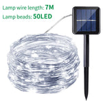 guirlande solaire led jardin 20 lampes modes éclairage ip65 moderne globes verre transparent piquets