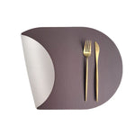 serviettes table vert foncé simili cuir moderne respectueuses l'environnement 44cm 30cm sans fixations fourchettes