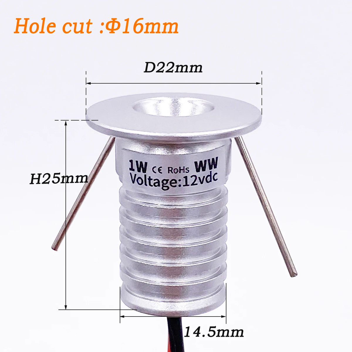 Spot LED argenté moderne 9lumières alimentation éclairage intérieur 12V 1W