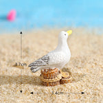 miniatures plage coquille étoile mer dauphin résine soleil palmier décor