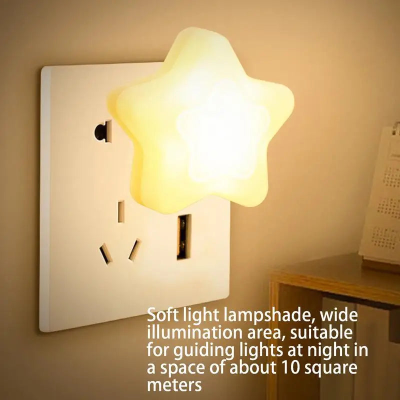 lampe nuit led étoile blanche moderne sans fixation chambre adulte enfant