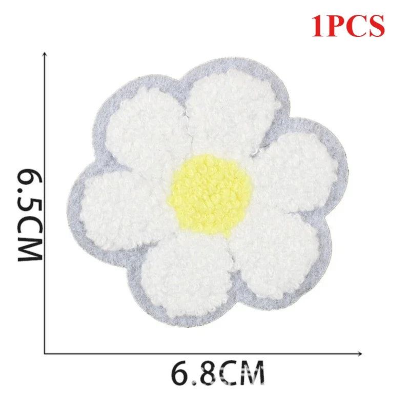 écussons décoratifs arc ciel coquillage fleurs texturés brillants adhésifs