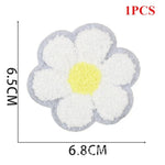 écussons décoratifs arc ciel coquillage fleurs texturés brillants adhésifs