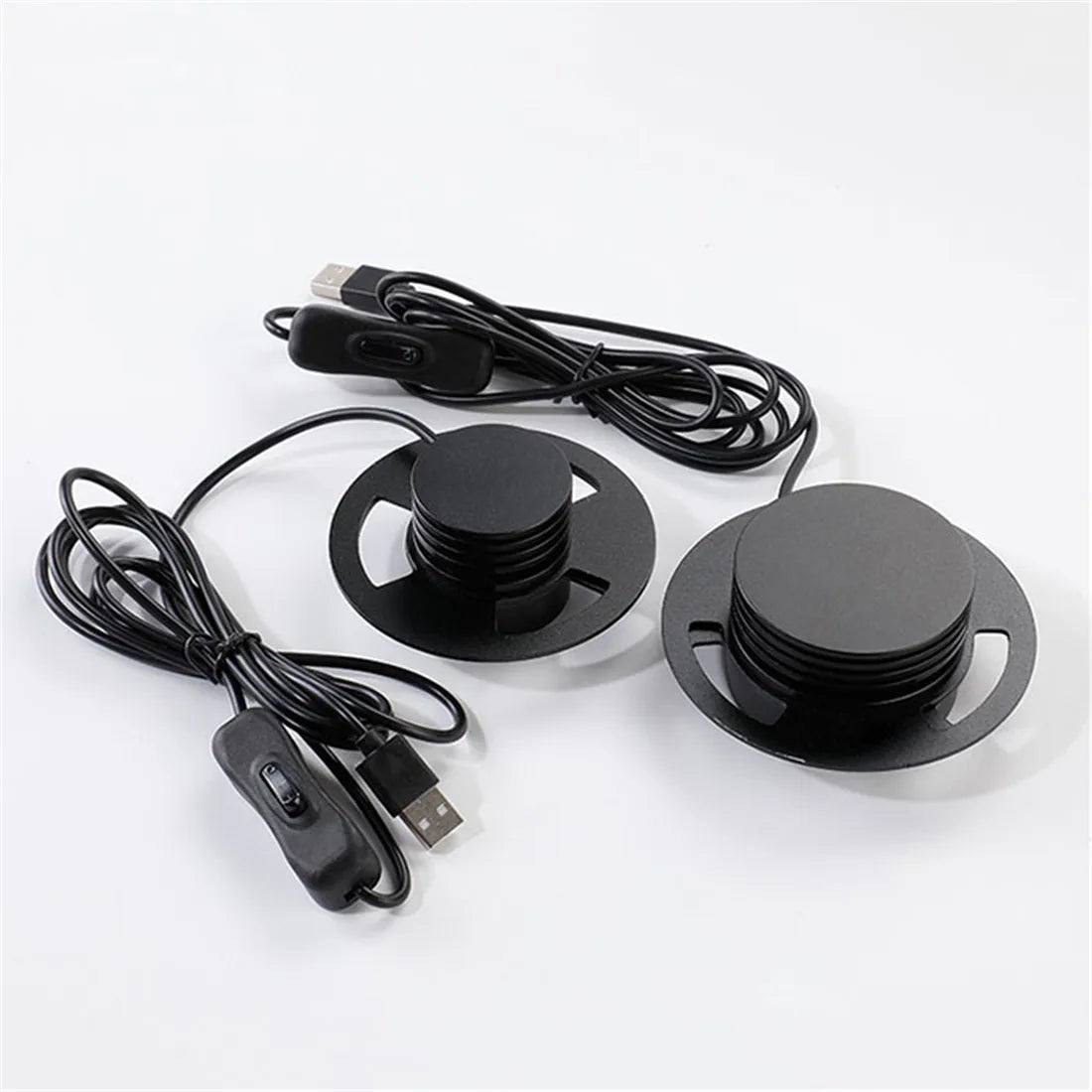 projecteurs led 5w 10w noir modernes cable usb interrupteur timer dim switch D10cm D12cm