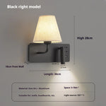 lampe murale moderne prise usb abatjour orientable blanc beigeclair