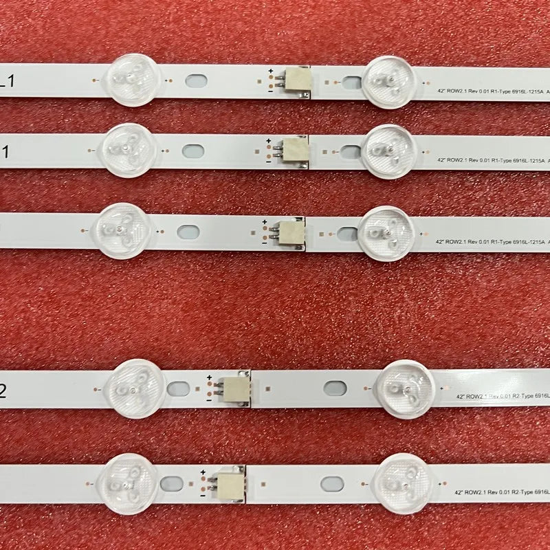 bandes led blanches modernes téléviseur 42 pouces 10 pcs set éclairage salon okoilletées