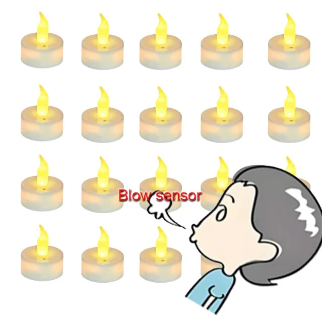 bougies led changeantes couleur télécommande minuterie ambiance camping fête noël