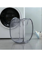 panier linge pliable maille polyester noir blanc moderne grande capacité