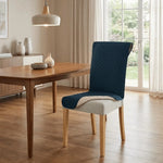 Housse chaise quiltée moderne polyester antidérapante rouge bordeaux beige bleu marine