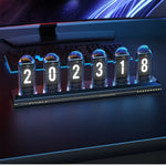horloge numérique transparente led diy rouge blanche moderne vacances chambre