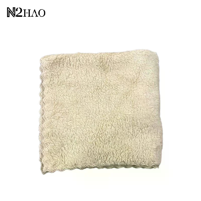 serviette face velours doux absorption rapide polyester coton moderne rose beige vert bleu violet