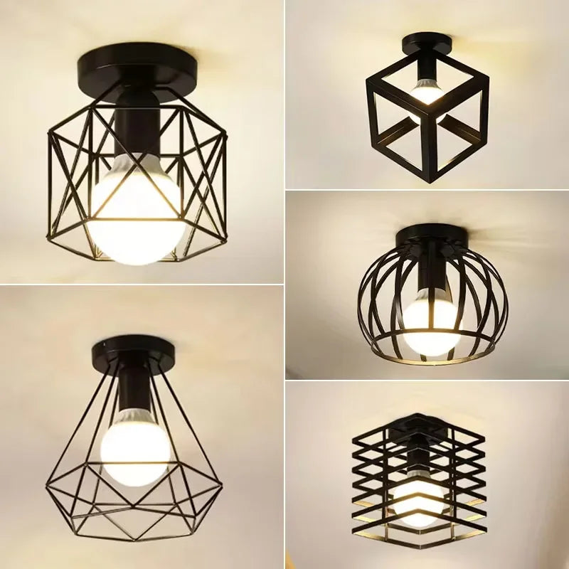 lampe industrielle moderne noir structure géométrique métalflux lumineux 2000 82000 autonome