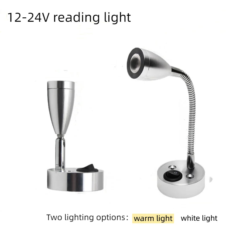 lampe led lecture argent verte fixation murale bras flexible moderne minimaliste usb rechargeable camping
