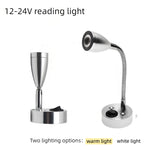 lampe led lecture argent verte fixation murale bras flexible moderne minimaliste usb rechargeable camping