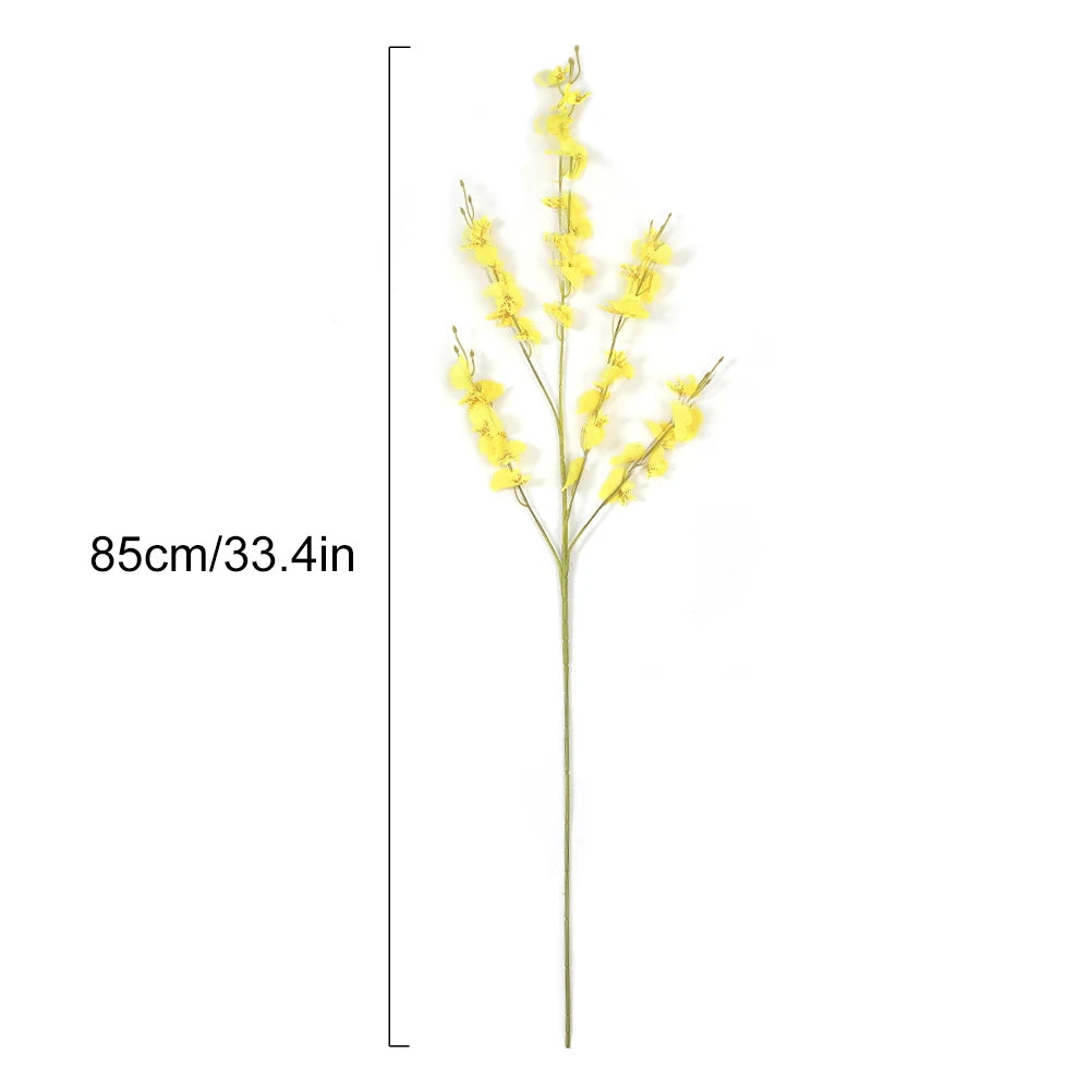 Accessoire Noël fleur cerisier jaune artificielle