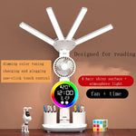 lampe led ventilateur écran digital supports accessoires multifonctionnelle charge usb